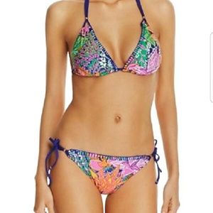 Trina Turk bikini top and bottom tropical escape